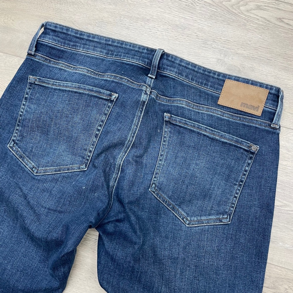 Mavi Jake Slim Leg Jeans Mens 34/30 Blue Denim Stretch Casual Pant